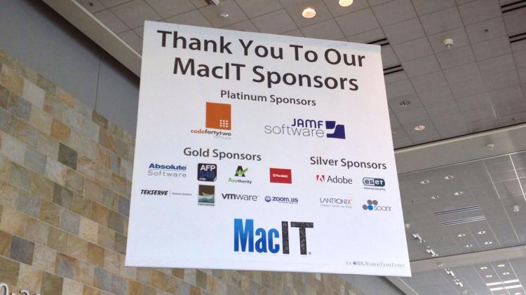 JAMF Software is proud to be a sponsor of MacIT